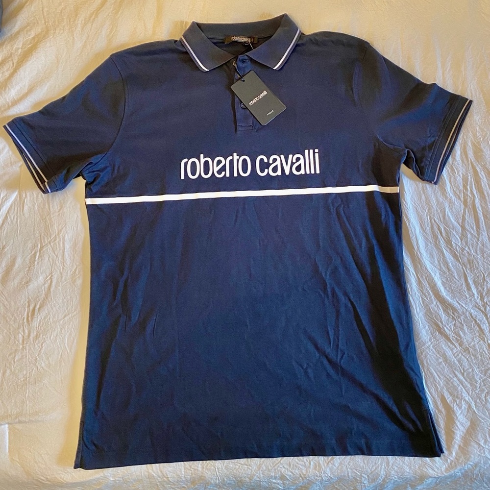 Roberto Cavalli polo collar shirt NWT XXL